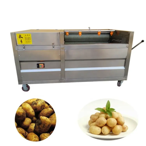 500-800kg/h potato peeling and washing machine / ginger peeler and washing machine