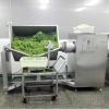 Material steam heating horizontal inclinable cooking mixer / Vacuum frying cooker for coco syrup and Sugarcane syrup