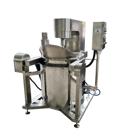 Large Capacity Automatic Industrial Caramel Gas Popcorn Machine Price Commercial Sweet Mushroom Electric Popcorn Making Machine